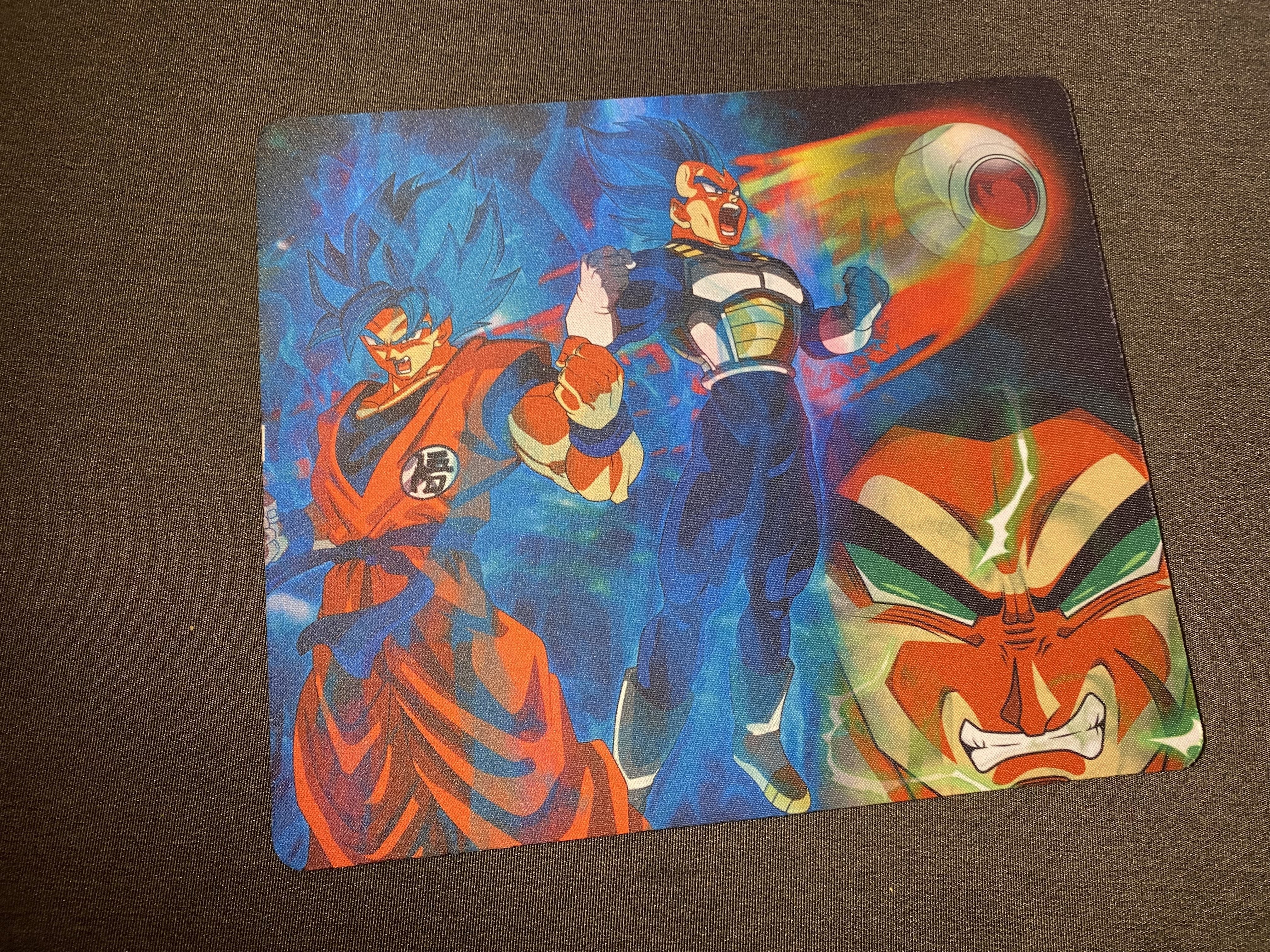 Mousepad Dragon Ball Broly Goku Vegeta Anime com apoio