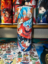 Load image into Gallery viewer, Dragon Ball Z Goku Forms Skinny Tumbler
