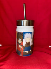 Load image into Gallery viewer, Naruto Hokage Mason Jar Metal Tumbler
